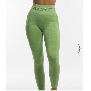 ECHT‎ Arise Pure Seamless Leggings Green Tea Size Small Yoga Gym Workout Fitness